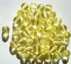 50 8mm Transparent Light Yellow Round Beads